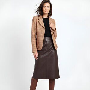 Ann Klein Cropped Tweed Blazer Multicolor 6 NWT